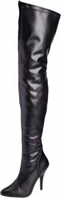 img 4 attached to Pleaser Women'S Seduce-3000 Thigh-High Boots