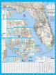 explore the sunshine state with our 36x48 laminated wall map poster of florida state logo