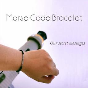 img 1 attached to Morse Code Mother-Daughter Bracelet Set For Mother'S Day - Stylish Jewelry Gift For Women, Girls, And Moms From Shonyin