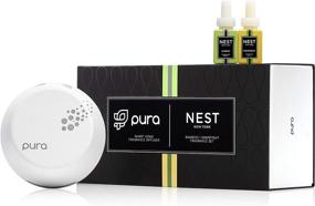 img 1 attached to Enhance Your Space with NEST Fragrances Pura Smart Diffuser Device & 2pc Bamboo & Grapefruit Set