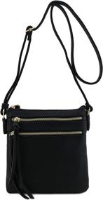 img 4 attached to 👜 Stylish & Versatile Multi-Pocket Crossbody Black Women's Handbags & Wallets: A Must-Have at Crossbody Bags