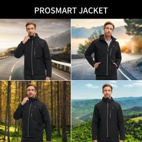 img 2 attached to Men'S Heated Jacket: PROSmart Waterproof With Hood And 12Volt Battery Pack - Black