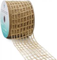 🎁 shop the ct craft llc mesh burlap wired ribbon - perfect for home decor, gift wrapping, and diy crafts! logo