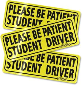 img 4 attached to 🚗 Enhance Road Safety with ChefBee 3PCS Student Driver Car Magnet - Magnetic Safety Sign for Beginner Drivers