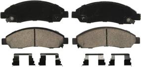 img 4 attached to 🔥 Wagner QuickStop ZD1039 Ceramic Disc Brake Pad Set: Superior Performance and Durability