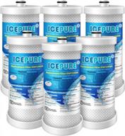 icepure wf1cb 6 pack refrigerator water filter replacement for frigidaire puresource, wfcb, rg100, ngrg2000, wf284 and kenmore 9910/469906/469910 logo