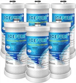 img 4 attached to ICEPURE WF1CB 6 Pack Замена фильтра для воды холодильника для Frigidaire PureSource, WFCB, RG100, NGRG2000, WF284 и Kenmore 9910/469906/469910