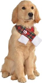 img 2 attached to Rubie's Costume 887897-M-L Co Plaid Pet Christmas Scarf: Festive Fashion for Medium/Large Pets