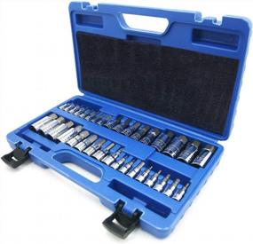 img 4 attached to 34 Piece S2 Steel Hex Bit Socket Set - Allen Socket Bits (SAE & Metric), Torx Bit, CRV Socket Tool, Allen Wrench Bits For 1/2", 3/8", 1/4" Drive Automotive Bike Motorcycle And ATV Repair.