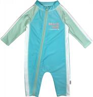 protect your little swimmer with swimzip's long sleeve sunsuit in multiple colors logo
