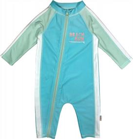img 4 attached to Protect Your Little Swimmer With SwimZip'S Long Sleeve Sunsuit In Multiple Colors