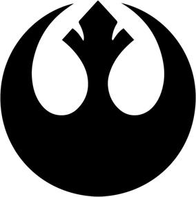 img 4 attached to 🌟 Star Wars Rebel Alliance Decal Vinyl Sticker for Auto Car Truck Wall Laptop - Black, 4"x4