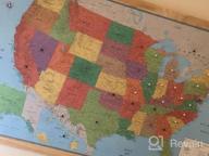 img 1 attached to RMC 32" X 50" Signature United States USA And World Wall Map Set (Laminated) review by Marty Wainwright
