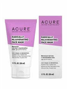 img 4 attached to ACURE Radically Rejuvenating Face Mask - 100% Vegan, Anti-Aging Support With Moroccan Red Clay & Marshmallow Root - Draws Out Impurities & Tones, 1.7 Fl Oz
