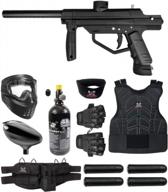 maddog jt stealth semi-automatic .68 cal paintball gun starter package - ultimate protection! logo
