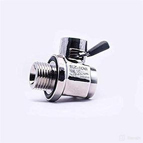 img 1 attached to 💧 EZ Oil Drain Valve (EZ-108) - Silver with 16mm-1.5 Thread Size