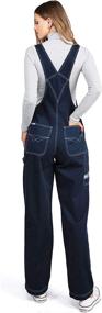 img 2 attached to 👖 Revolt Women's Junior Straight Overalls - Stylish Jumpsuits, Rompers & Overalls for Women's Clothing