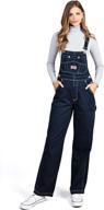 👖 revolt women's junior straight overalls - stylish jumpsuits, rompers & overalls for women's clothing logo