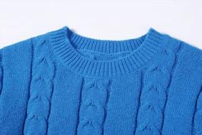 img 1 attached to Stay Stylish And Cozy This Winter With CHARTOU'S Chunky Cable Knit Skirt And Sweater Set For Women