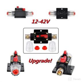 img 3 attached to 🔌 ANJOSHI 30 Amp Resettable Fuse Holder Circuit Breaker: Waterproof Switch for RV Car Audio Marine Boat Motor Truck Inverter Home Solar System Replace Fuse 20A-150A/12V-42V DC (30A) – Manual Reset