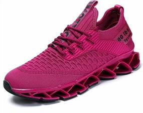 img 2 attached to Comfortable Women'S Athletic Shoes With Blade Technology For Running, Tennis, Walking, And Work - Fashionable, Non-Slip And Perfect For Sports