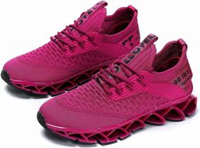 img 1 attached to Comfortable Women'S Athletic Shoes With Blade Technology For Running, Tennis, Walking, And Work - Fashionable, Non-Slip And Perfect For Sports