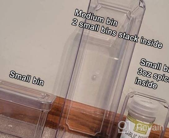 img 1 attached to 4-Pack Clear Fridge Organizer Bins With Lids For Food Storage - MDHAND Stackable And BPA-Free Refrigerator Organizer And Storage Containers review by George Bridgewater