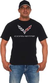 img 4 attached to 🚘 Iconic Style: JH DESIGN GROUP Men's Chevy Corvette C7 Crew Neck T-Shirt in Black, Gray & Red"