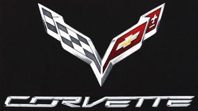 img 3 attached to 🚘 Iconic Style: JH DESIGN GROUP Men's Chevy Corvette C7 Crew Neck T-Shirt in Black, Gray & Red"