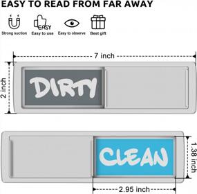 img 3 attached to Upgrade Your Dishwashing Routine With KitchenTour'S Super Strong Dirty Clean Dishwasher Magnet
