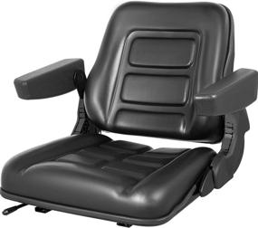 img 4 attached to VEVOR Universal Forklift Seat: Adjustable Tractor Seat with Armrests and Seat Switch - Ideal for Forklifts, Tractors, and Skid Loaders