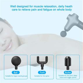 img 3 attached to Lightweight Mini Massage Gun For Women, Elderly And Teens - Electric Muscle Massager Tool With 3-Speed Percussion Vibration For Comfortable Muscle Relief From Soreness And Stiffness