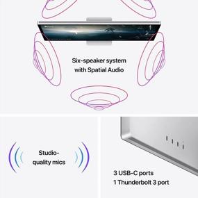 img 2 attached to Apple Studio Display Standard Tilt Adjustable 27", 5120X2880P, 60Hz, Built-In Speakers, Adaptive Sync, Tilt Adjustment, USB Hub