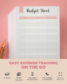 img 2 attached to Track Your Finances With Ease - Set Of 60 A6 Budget Sheets For Budget Planner Binder