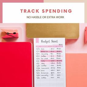 img 1 attached to Track Your Finances With Ease - Set Of 60 A6 Budget Sheets For Budget Planner Binder