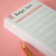 track your finances with ease - set of 60 a6 budget sheets for budget planner binder logo