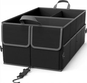img 4 attached to 3-Compartment Cargo Trunk Storage Organizer By EPAuto: Maximize Your Car'S Storage Space