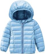 🧥 warm and stylish hooded coat for baby boys and girls - winter lightweight down jacket with packable cotton - happy cherry logo