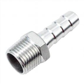 img 2 attached to Versatile And Durable: Joywayus Stainless Steel Barb Fitting Connector For Water, Fuel And Air