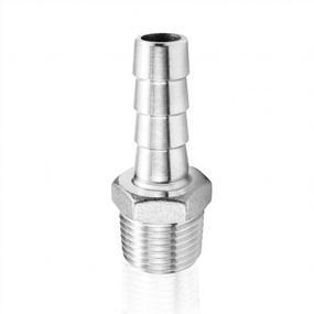 img 4 attached to Versatile And Durable: Joywayus Stainless Steel Barb Fitting Connector For Water, Fuel And Air