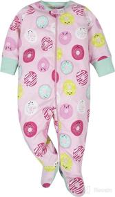 img 3 attached to 👶 Adorable Onesies Brand Baby Girls' 4-Pack 'N Play Footies Multi Pack: Cute, Comfy, and Convenient!