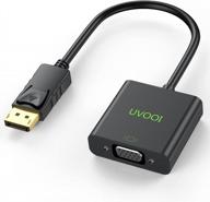 адаптер uvooi displayport (dp) для vga, конвертер между мужчинами и женщинами, 1080p, позолоченный для пк, компьютеров, настольных компьютеров, ноутбуков, проекторов, мониторов и hdtv логотип