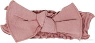 👶 l'ovedbaby baby girls organic cotton smocked tie headband - vintage collection for improved seo логотип