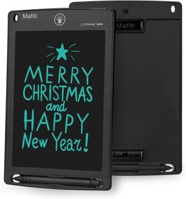 img 4 attached to Mafiti LCD Writing Tablet 8.5 Inch Electronic Writing Drawing Pad Portable Doodle Board Gifts For Kids Office Memo Home Whiteboard Black