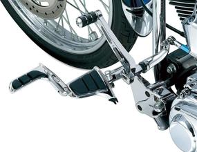 img 1 attached to 🏍️ Kuryakyn 4466 SwingWing Cruise Pegs: Chrome Footpegs for 2010-19 Harley-Davidson Motorcycles