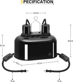 img 2 attached to Simple Deluxe Reptile Fixture Light Reptiles & Amphibians