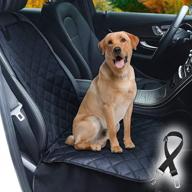 premium black dog car seat cover for front seat - toocust dog seat covers | waterproof, scratch-proof & nonslip | fits cars, suvs, trucks | front seats only logo