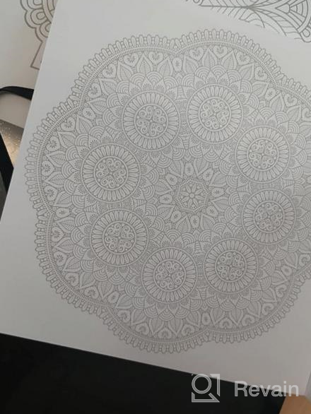 img 1 attached to Unwind And De-Stress With Arteza'S Mandala Coloring Book For Adults - 50 One-Sided Images Of Intricate Designs On 9X9 Inches, Perfect For Relaxing, Reflecting, And Decompressing review by Sean Santhanam