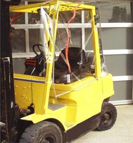 img 3 attached to 🚜 Atrium Universal Clear Forklift Cab Enclosure Cover: Heavy-Duty, Waterproof Vinyl for UV Protection, OSHA Compliant, Universal Fit - 33"L x 45"W