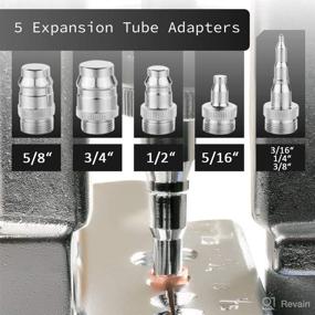 img 1 attached to 🔧 Wostore Flaring Swage Tool Kit for Copper, Plastic, and Aluminum Pipe, Including Tubing Cutter and Ratchet Wrench
